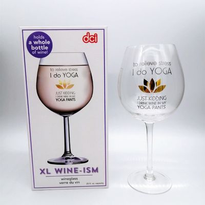 quality Mouthblown Large Size 750ml Stemed Crystal Wine Glasses , Crystal Red Wine Glasses factory