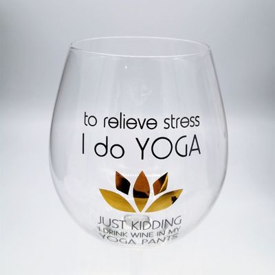 quality Mouthblown Large Size 750ml Stemed Crystal Wine Glasses , Crystal Red Wine Glasses factory