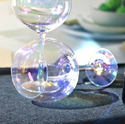 quality Giant Rainbow Color Balloon Shape 23 Oz Crystal Wine Glasses factory