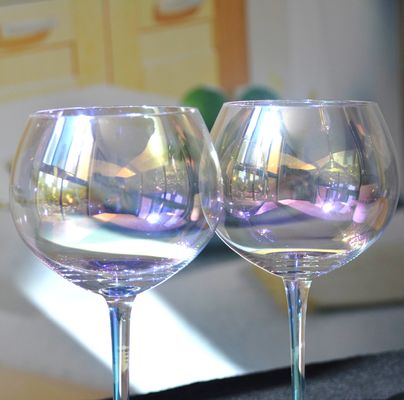 quality Giant Rainbow Color Balloon Shape 23 Oz Crystal Wine Glasses factory