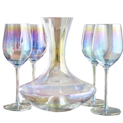 quality Hand Blown Crystal Wine Glass Set factory