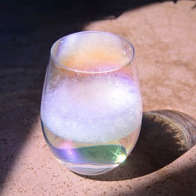 quality Ion Plated Rainbowl 16 Oz Stemless Wine Glass , Antique Crystal Wine Glasses factory