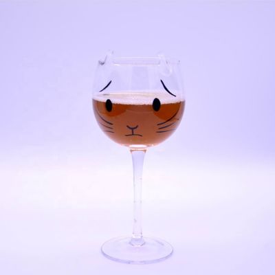 quality Cat Shaped 400ml Crystal Balloon 14 Oz Wine Glasses factory