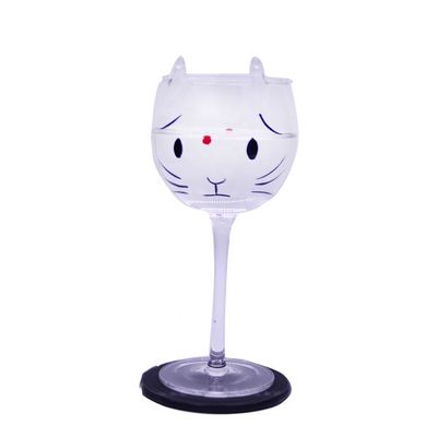 quality Cat Shaped 400ml Crystal Balloon 14 Oz Wine Glasses factory