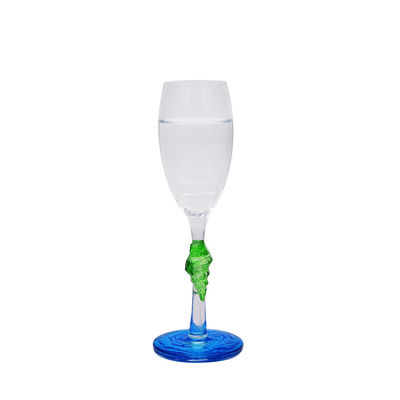 quality Creative Sea Animal Stem Crystal Wine Glass For Summer Holiday factory