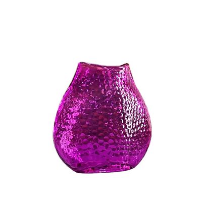 quality Home Decoration 8" Fish Style Vintage Pink Glass Vase factory
