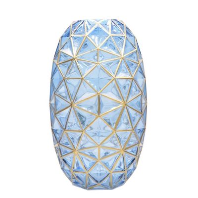 quality Creative Handpainted Decorative Glass Vase For Wedding factory