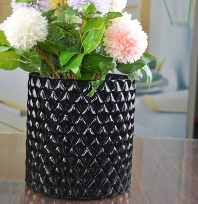 quality Emobossed Decorative Glass Vase factory