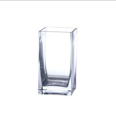 quality Handmade Square 8 Inch Glass Vase For Centerpieces factory