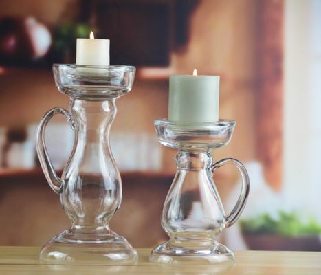 quality New Design Hand Blown Decorative Glass Vase With Handle factory