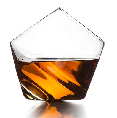 quality New Style Unique Shaped Crystal Whiskey Glasses , Tumbler Drinking Glass For Home factory