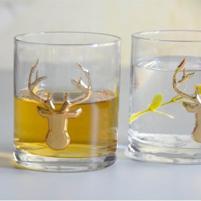 quality Decorative Round Personalised Whisky Glass For Christmas factory