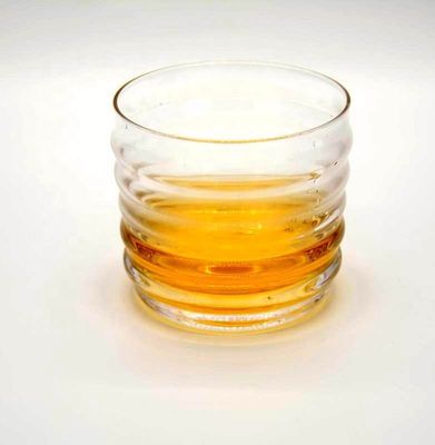 quality Anti Skidding Handmade Whiskey Glass With Wave Pattern factory