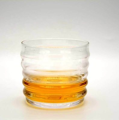 quality Anti Skidding Handmade Whiskey Glass With Wave Pattern factory
