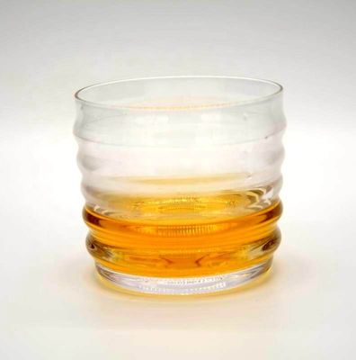 quality Anti Skidding Handmade Whiskey Glass With Wave Pattern factory