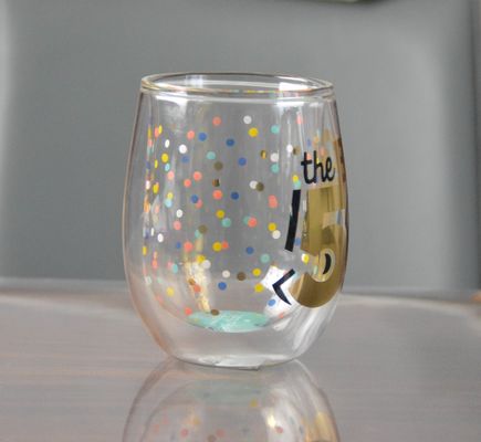 quality High Borosilicate Double Wall Handmade Whiskey Glass factory