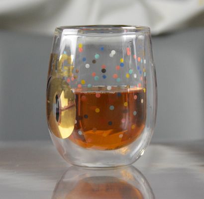quality High Borosilicate Double Wall Handmade Whiskey Glass factory