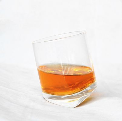 quality Lead Free Slanted Bottom Round Whiskey Tasting Glasses factory