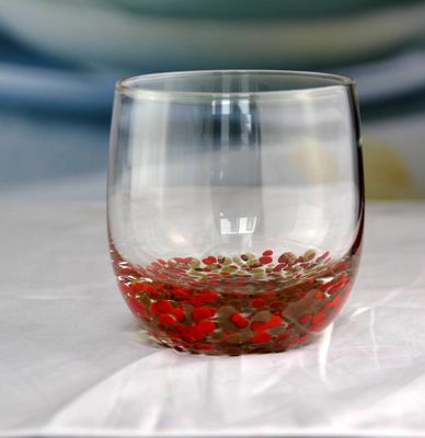 quality Gold Stone Bottom Glass SGS 300ml Handmade Whiskey Glass factory
