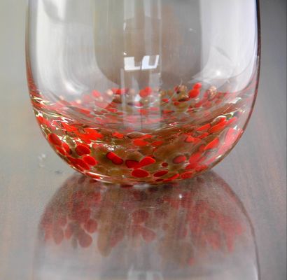 quality Gold Stone Bottom Glass SGS 300ml Handmade Whiskey Glass factory