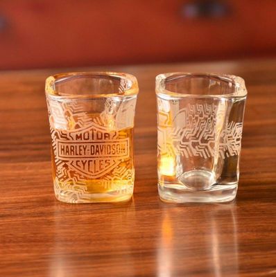 quality Brands Logo Square Shot Glasses , Wedding Shot Glasses For Sprit Drinking factory