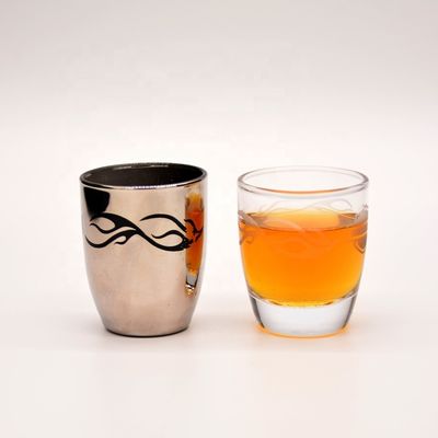 quality Platinum 50ml Unique Shot Glasses With Branded Decal Logo factory
