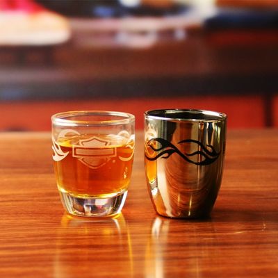 quality Platinum 50ml Unique Shot Glasses With Branded Decal Logo factory