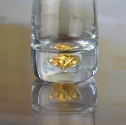 quality Gold Foil Bottom Shot Glass Set factory