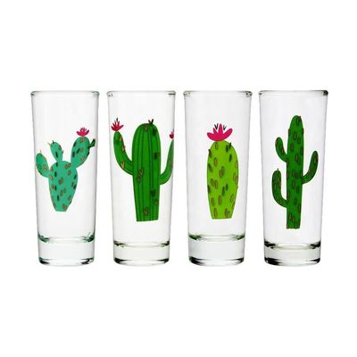 quality Colorful Print Unique Shot Glasses For Tequila Fiesta factory
