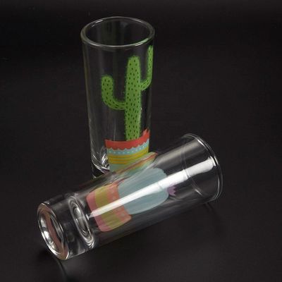 quality Colorful Print Unique Shot Glasses For Tequila Fiesta factory
