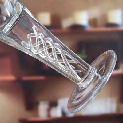 quality Handmade Decorative Twisted DNA Stem Custom Shot Glasses factory