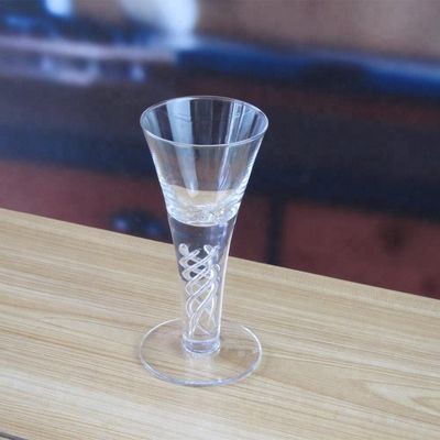quality Handmade Decorative Twisted DNA Stem Custom Shot Glasses factory