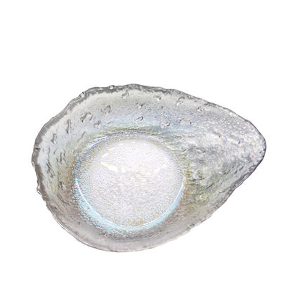 quality Exquisite Creative Water Drop Shape Glass Charger Plates factory