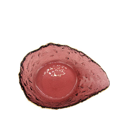 quality Exquisite Creative Water Drop Shape Glass Charger Plates factory