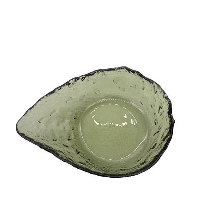 quality Exquisite Creative Water Drop Shape Glass Charger Plates factory