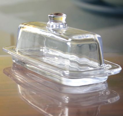 quality Rectangle Cake Glass Charger Plates With Cover factory