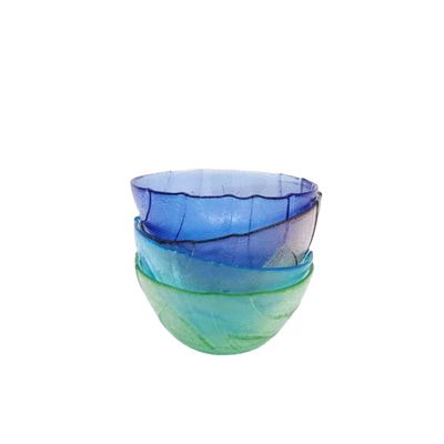 quality Multi Color Handmade Glass Fruit Bowl For Kitchen factory
