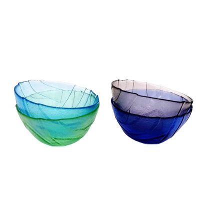 quality Multi Color Handmade Glass Fruit Bowl For Kitchen factory