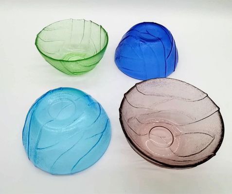 quality Multi Color Handmade Glass Fruit Bowl For Kitchen factory