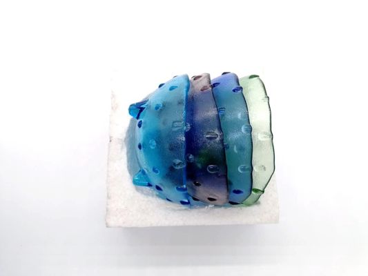 quality Multi Color Handmade Glass Fruit Bowl For Kitchen factory