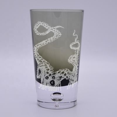 quality Grey Color Air Bubble Bottom Unique Cocktail Glasses . Bohemian Drinking Glasses factory