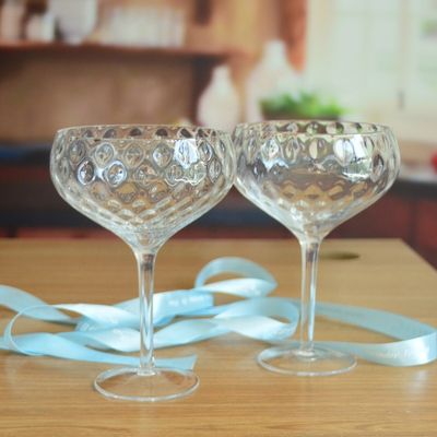 quality Optical Pineapple Shape Giant Crystal Cocktail Glasses factory