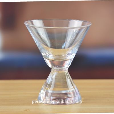 quality 80ml Heavy Duty Cone Stem Vintage Crystal Martini Glasses factory