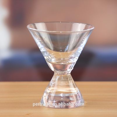 quality 80ml Heavy Duty Cone Stem Vintage Crystal Martini Glasses factory