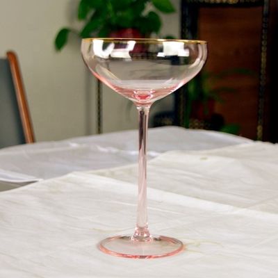 quality Pink Crystal Cocktail Glasses factory