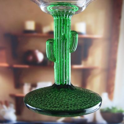 quality Ins Cactus Plant Stemed Round Vintage Martini Glasses factory