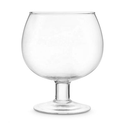 quality Handblown Giant Crystal Cocktail Glasses With Logo Decal factory