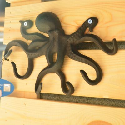 quality Rustic Wall Mounted Octopus Antique Cast Iron Bottle Opener factory