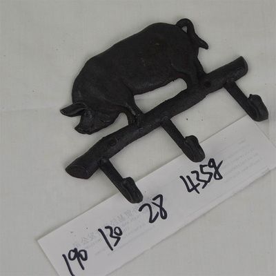 quality Pig Shape Vintage Decorative Iron Wall Hooks For Home factory