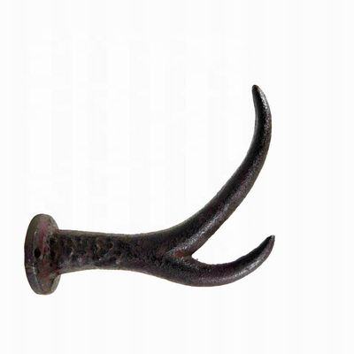 quality Deer Antler Cast Iron Wall Hooks Cast Iron Crafts Rust factory